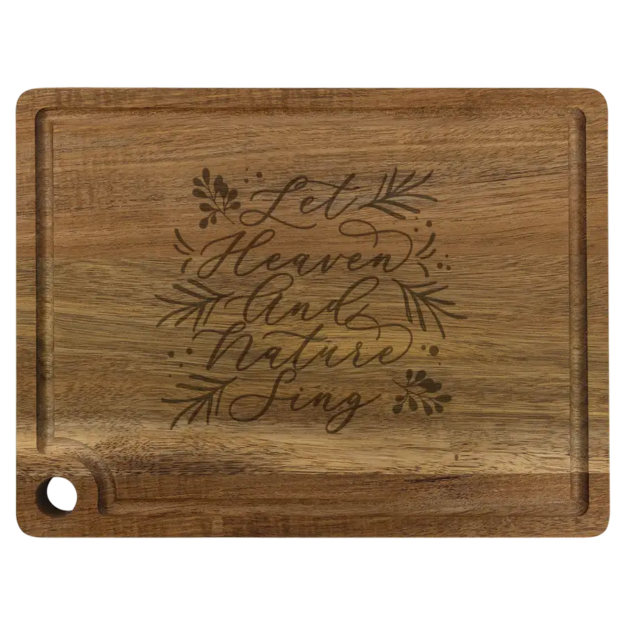 Let Heaven And Nature Cutting Board Drip Acacia