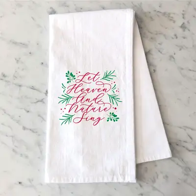 Let Heaven And Nature Sing Tea Towel