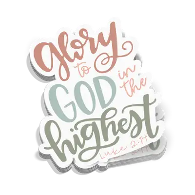 Glory To God Sticker