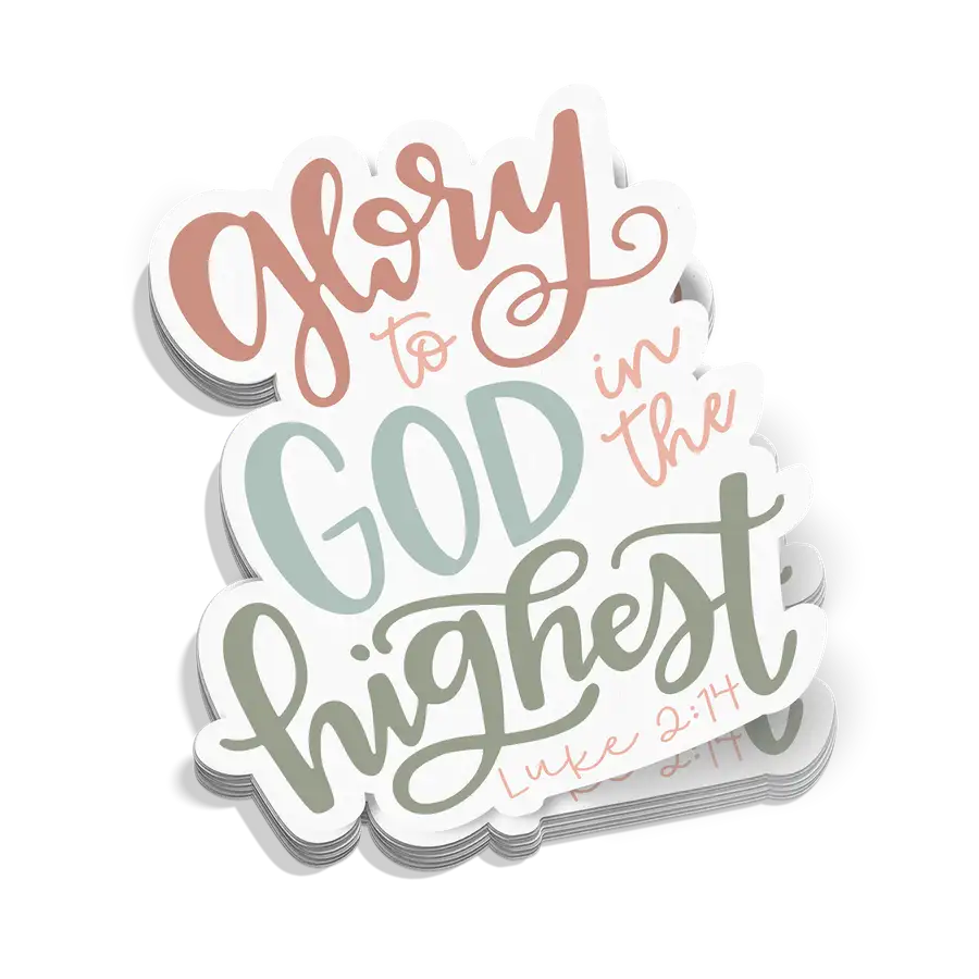 Glory To God Sticker