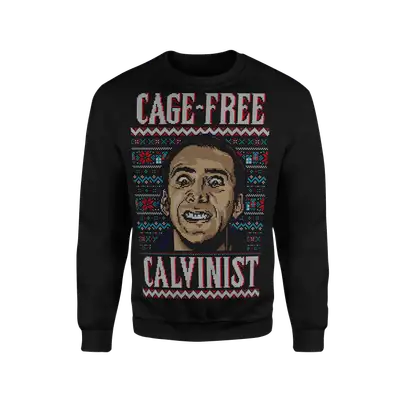 Cage Free Ugly Christmas Sweatshirt