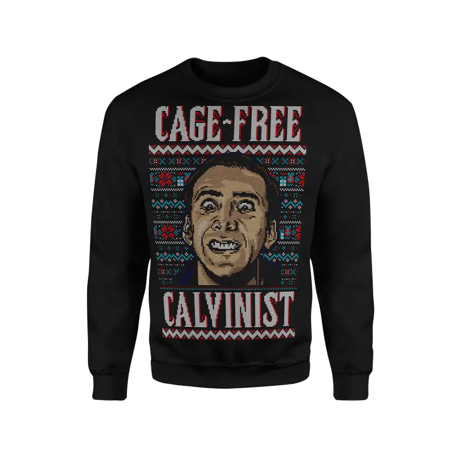 Cage Free Ugly Christmas Sweatshirt