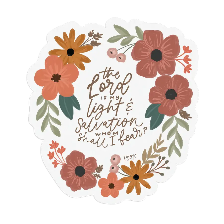 The Lord Is My Light Sticker #2