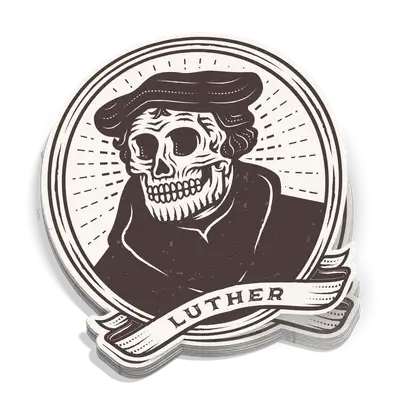 Dead Theologians Luther Sticker