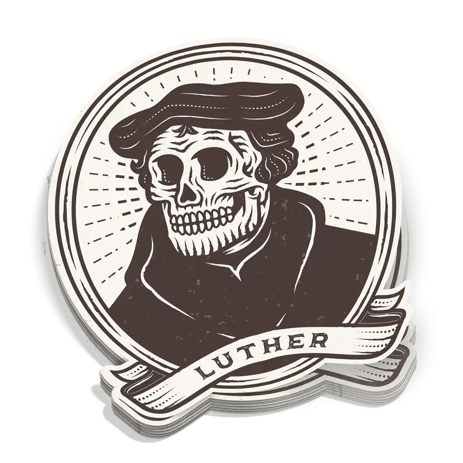 Dead Theologians Luther Sticker