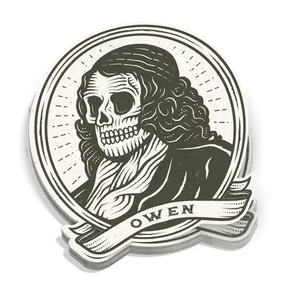 Dead Theologians Owen Sticker