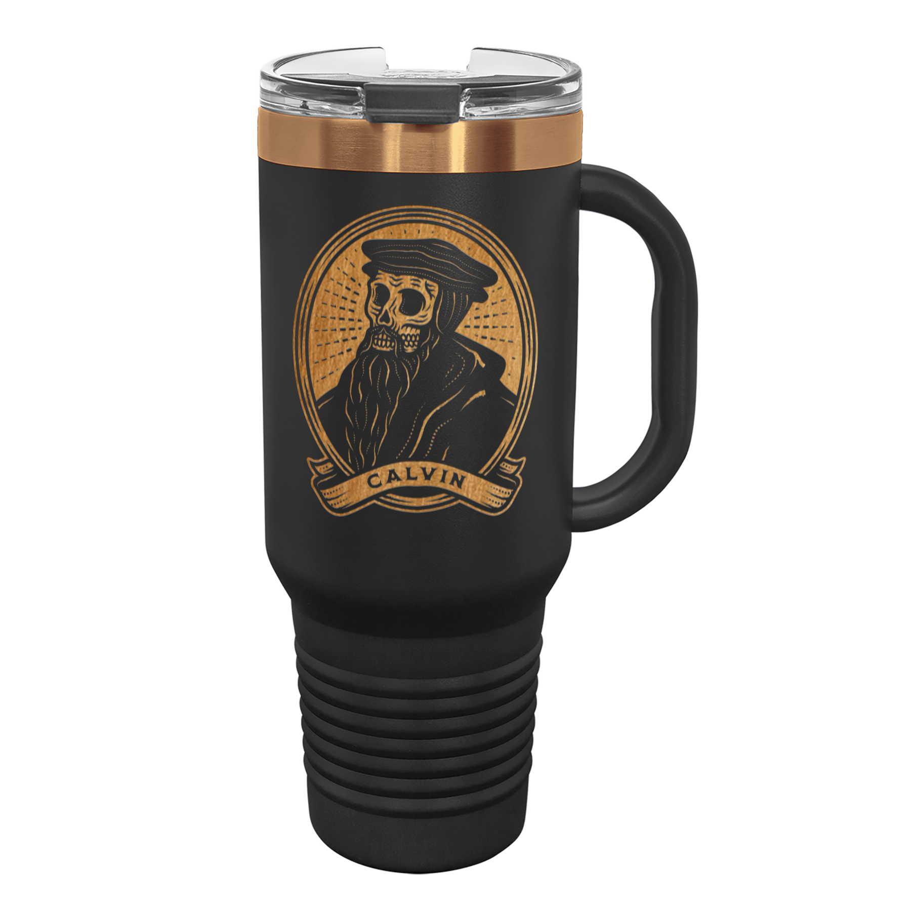 Dead Theologians Calvin 40 oz Insulated Travel Tumbler