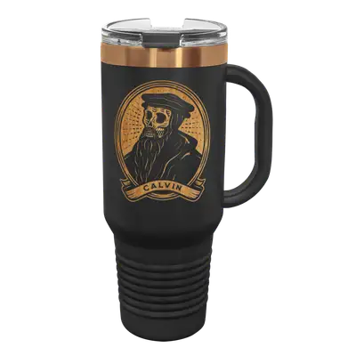 Dead Theologians Calvin 40 oz Insulated Travel Tumbler