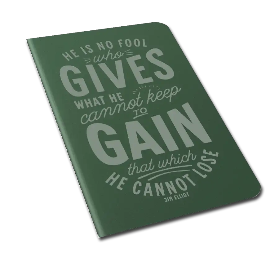 He Is No Fool Laser Etched Moleskine Journal