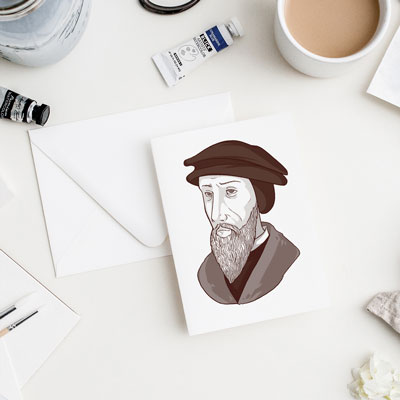 John Calvin Flat Card