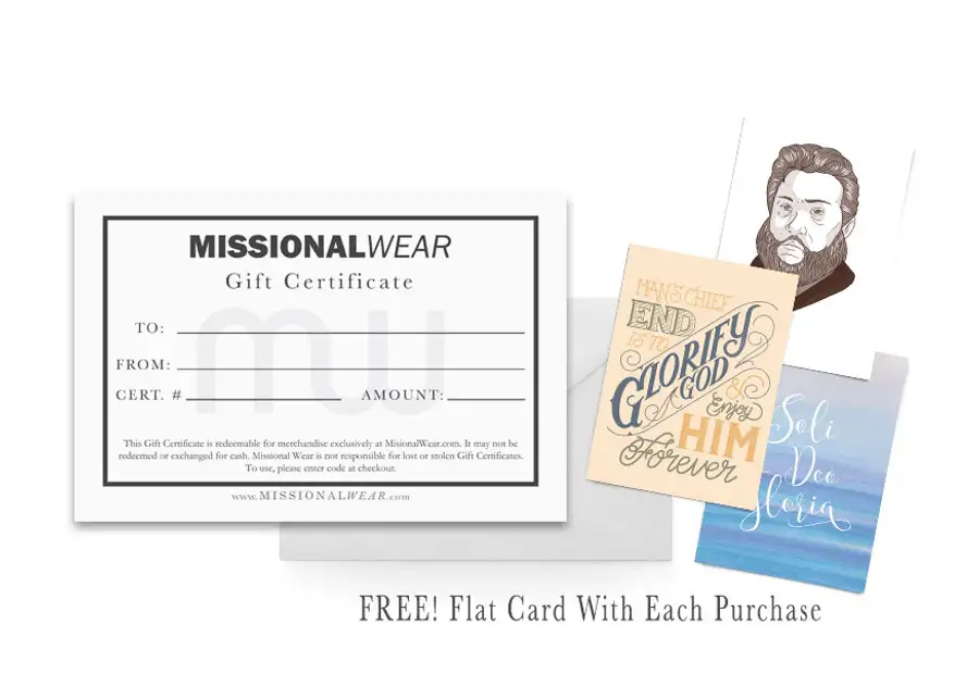 Gift Certificate (Physical Packet Shipped)
