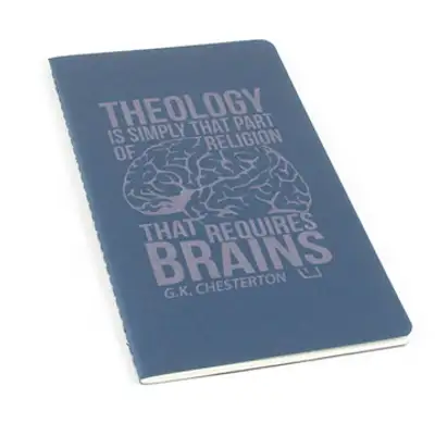 Theology Requires Brains Laser Etched Moleskine Journal