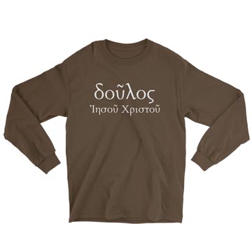 Slave of Christ Jesus (Greek) Long Sleeve Tee