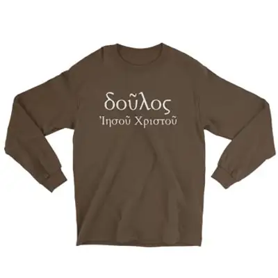 Slave of Christ Jesus (Greek) Long Sleeve Tee