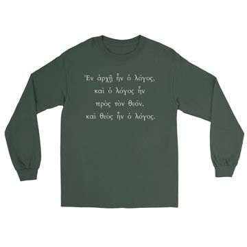 John 1:1 (Greek) Long Sleeve Tee