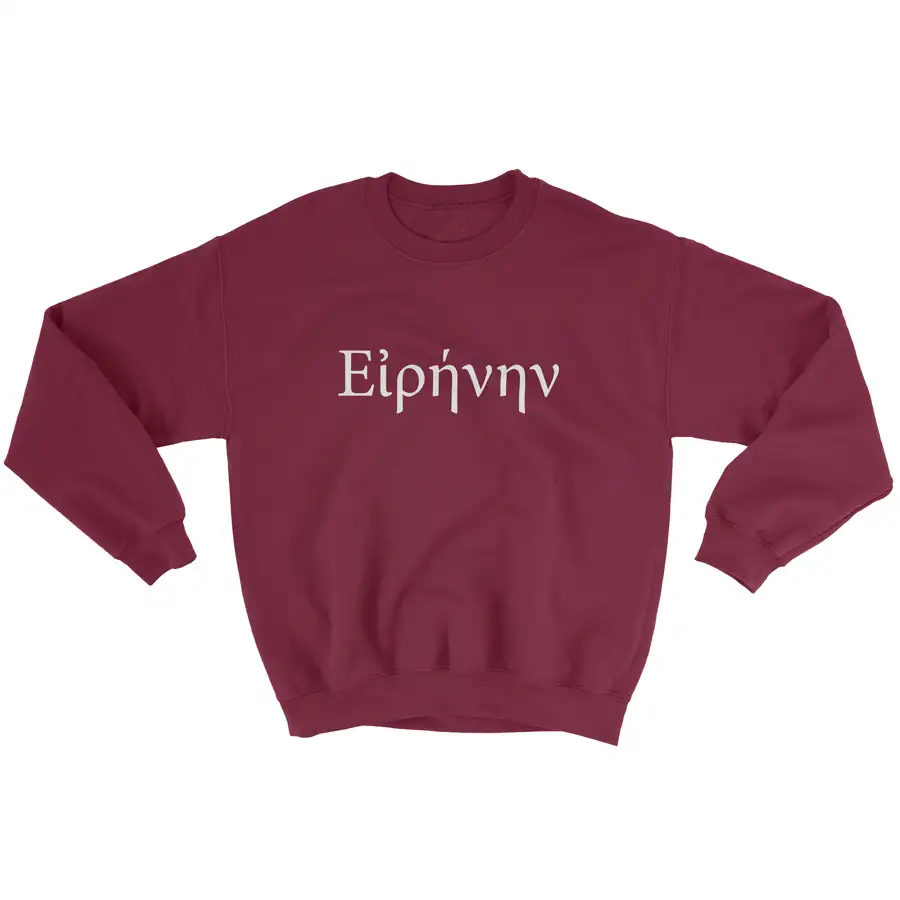 Peace (Greek) Crewneck Sweatshirt