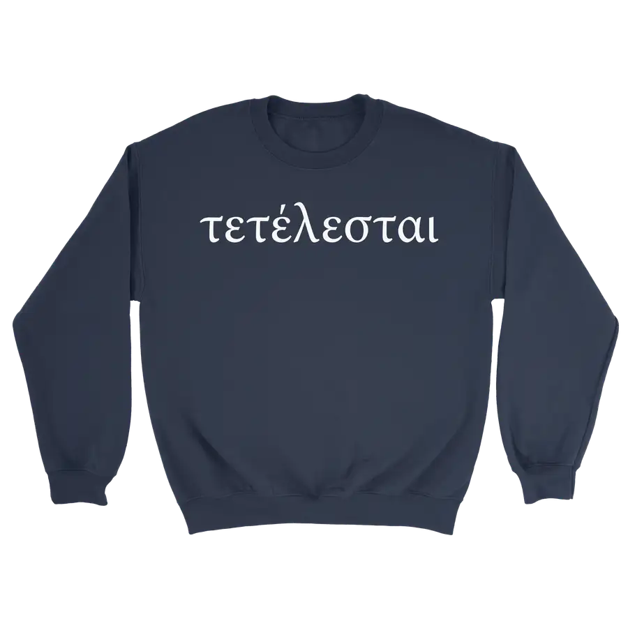 Tetelestai (Greek) Crewneck Sweatshirt