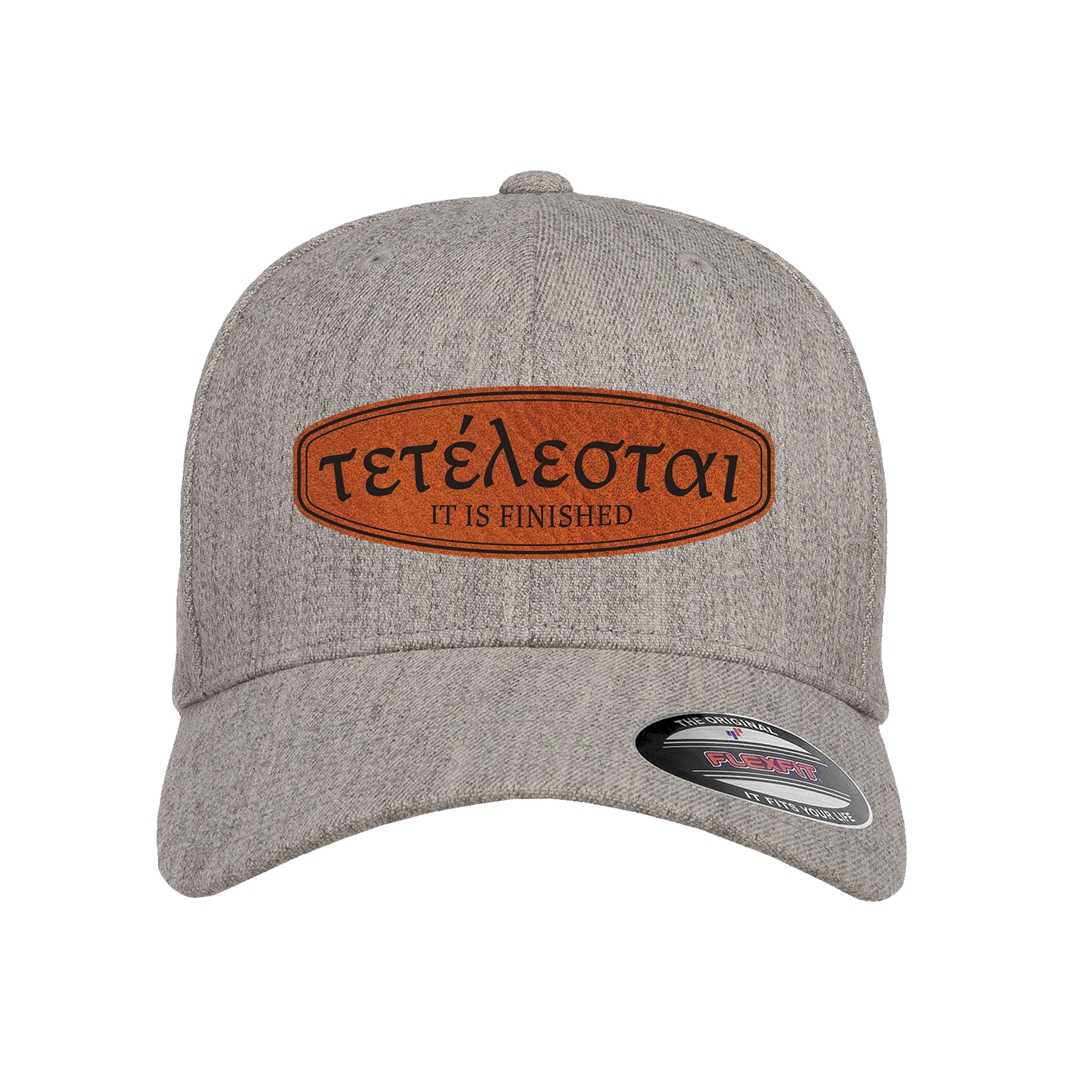 Tetelestai (Greek) Patch Fitted Hat