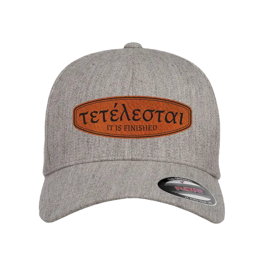 Tetelestai (Greek) Patch Fitted Hat