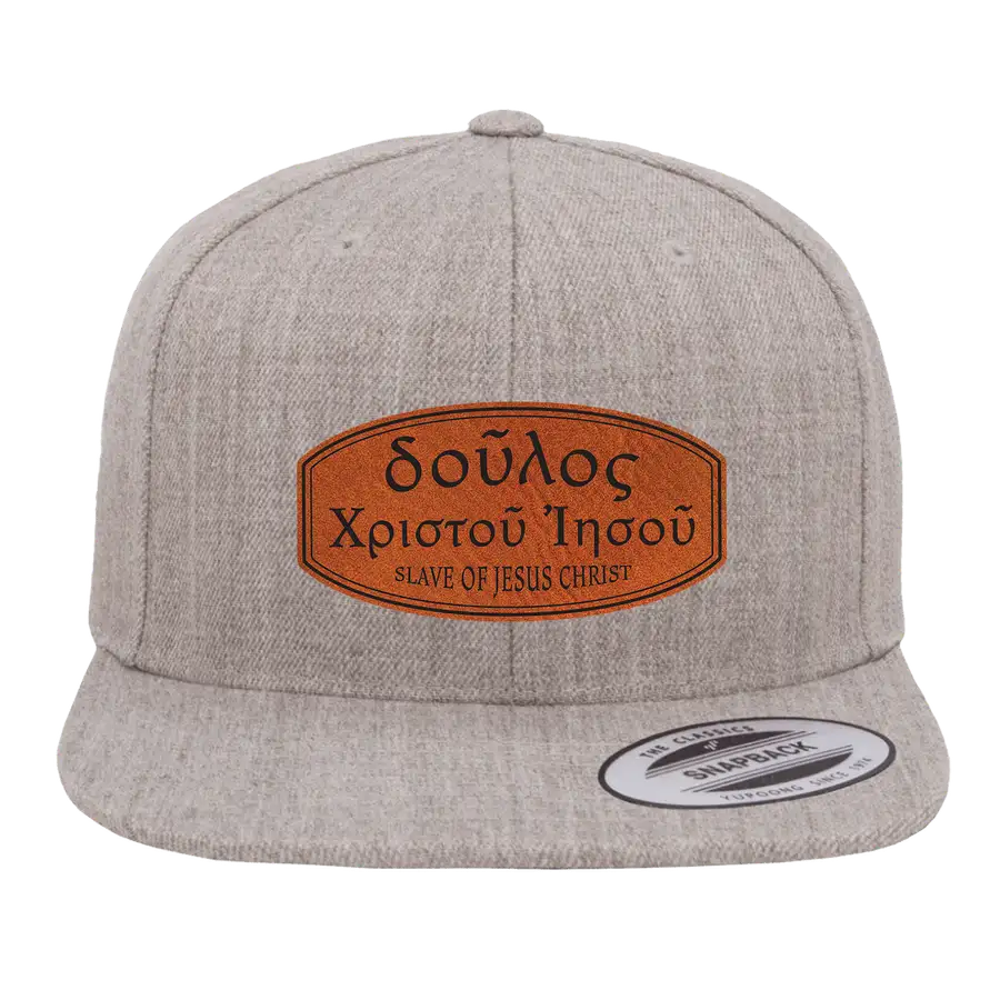 Slave of Christ Jesus (Greek) Patch Snapback Hat