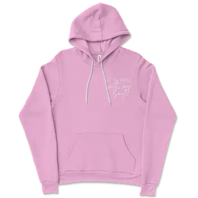 Well With My Soul Left Chest Ladies Hoodie
