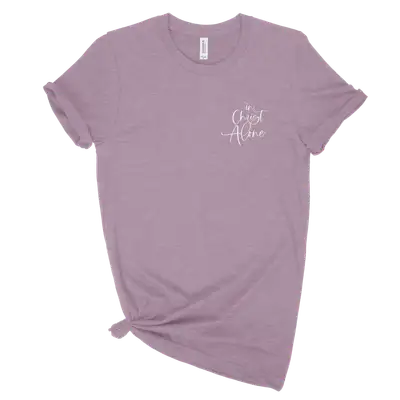 In Christ Alone Left Chest Unisex Tee