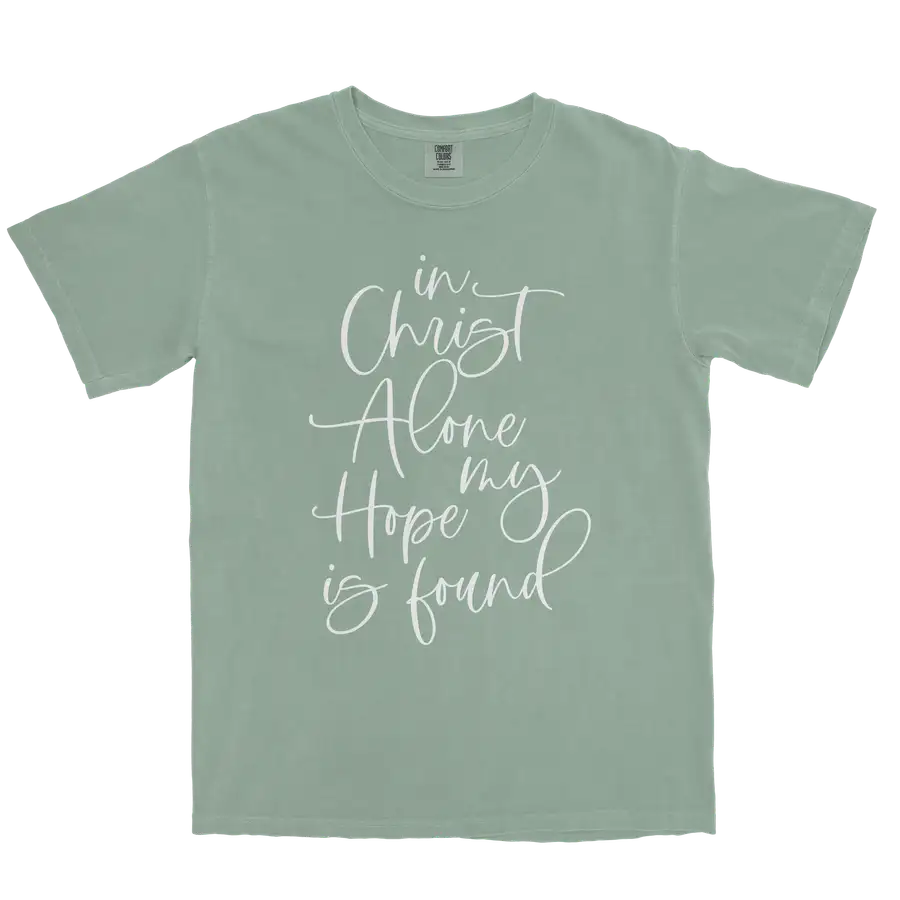 In Christ Alone Comfort Colors Heavyweight Tee