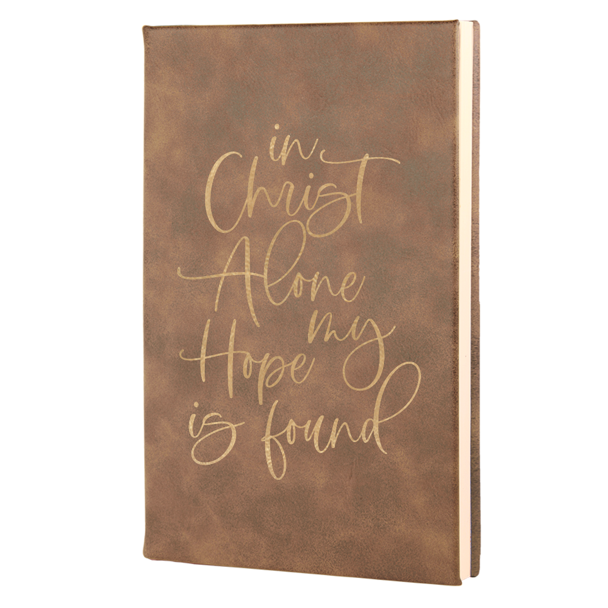 In Christ Alone Leatherette Hardcover Journal