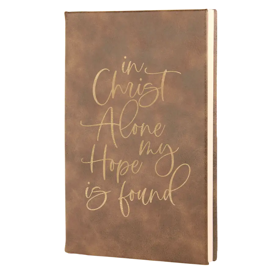 In Christ Alone Leatherette Hardcover Journal