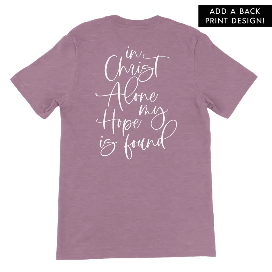 In Christ Alone Left Chest Unisex Tee #2