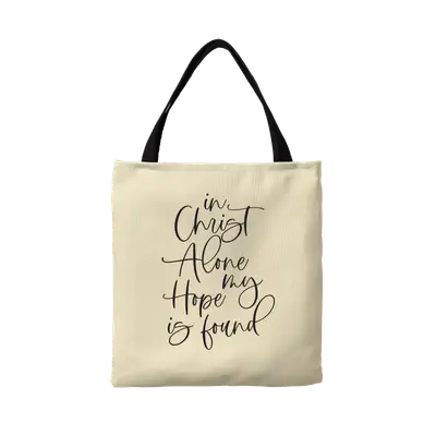 In Christ Alone Canvas Tote