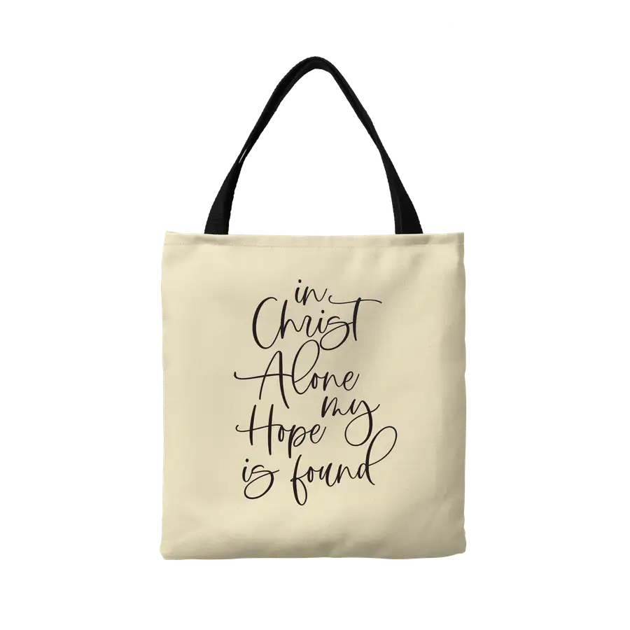 In Christ Alone Canvas Tote