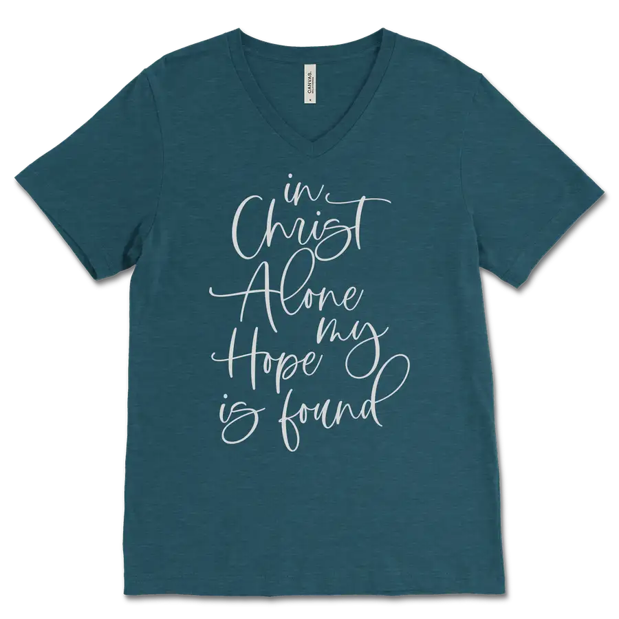 In Christ Alone V&dash;Neck Tee