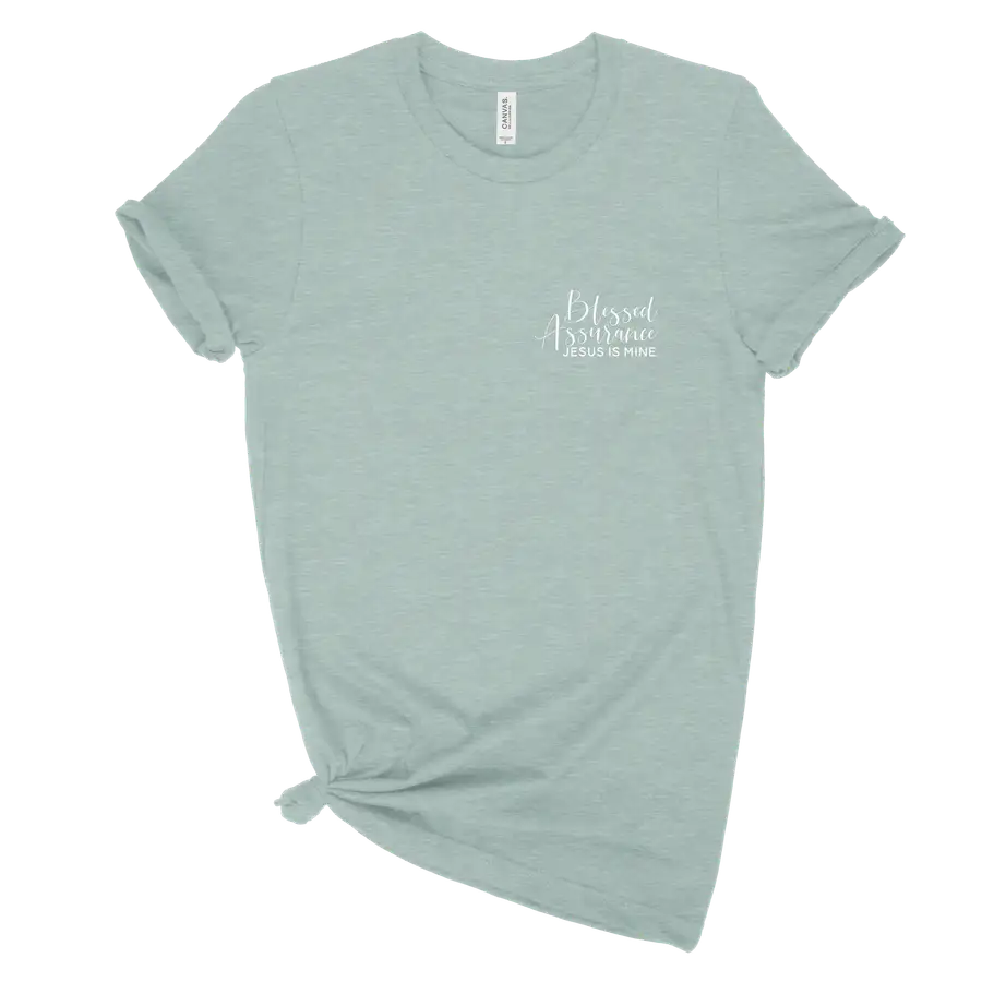 Blessed Assurance Left Chest Unisex Tee