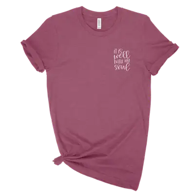It Is Well Left Chest Unisex Tee
