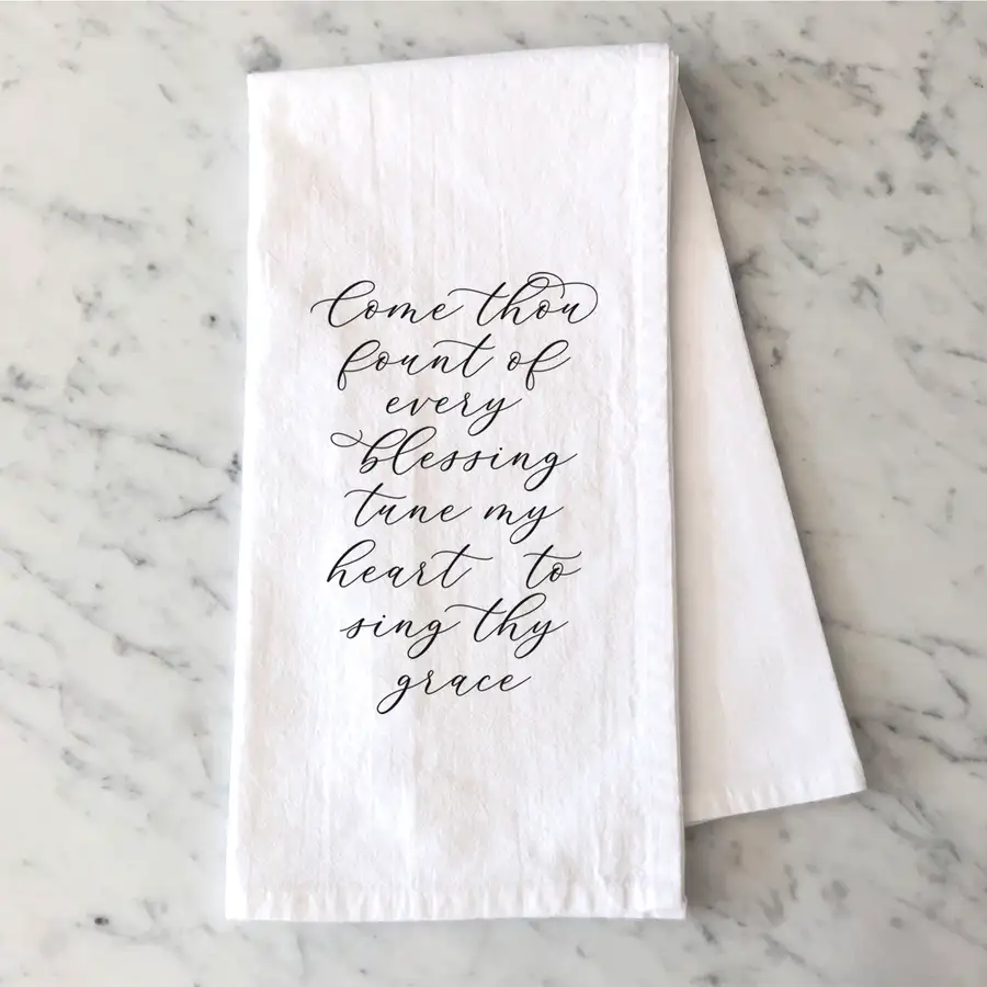 Come Thou Fount Tea Towel
