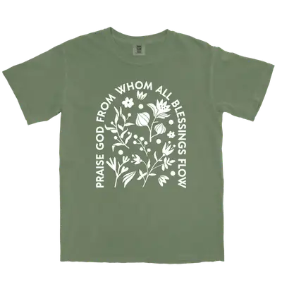 Praise God From Whom Comfort Colors Heavyweight Tee