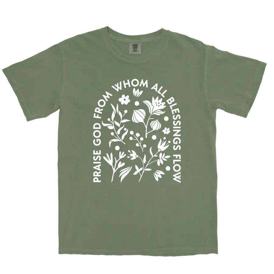 Praise God From Whom Comfort Colors Heavyweight Tee