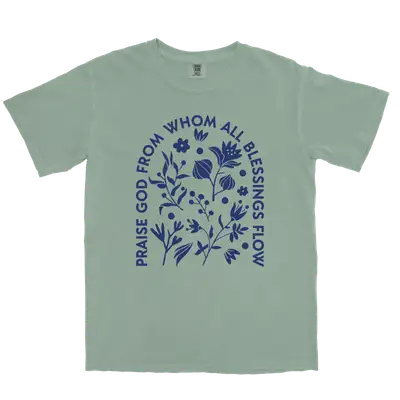 Praise God From Whom Comfort Colors Heavyweight Tee