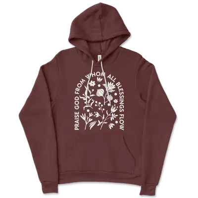 Praise God From Whom Ladies Hoodie