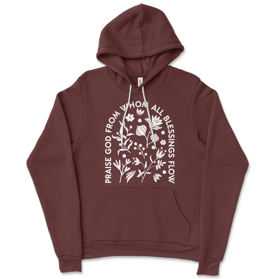 Praise God From Whom Ladies Hoodie