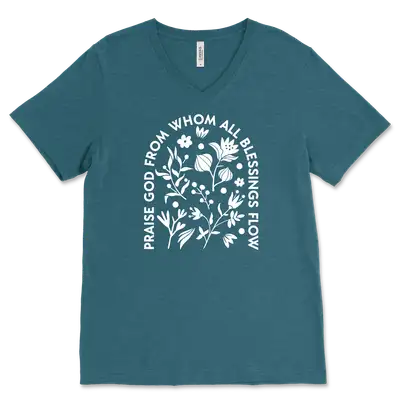 Praise From Whom V‐Neck Tee