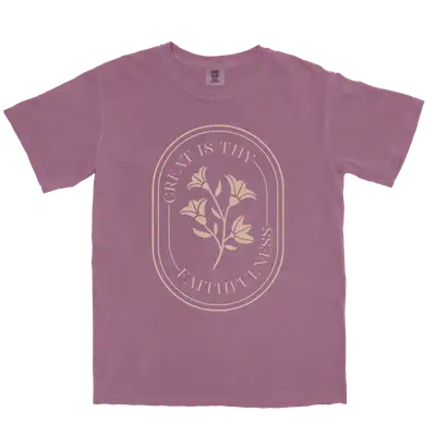 Great Is Thy Faithfulness Comfort Colors Heavyweight Tee