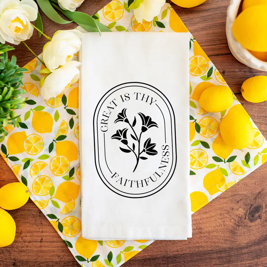 Great Is Thy Faithfulness Tea Towel #2