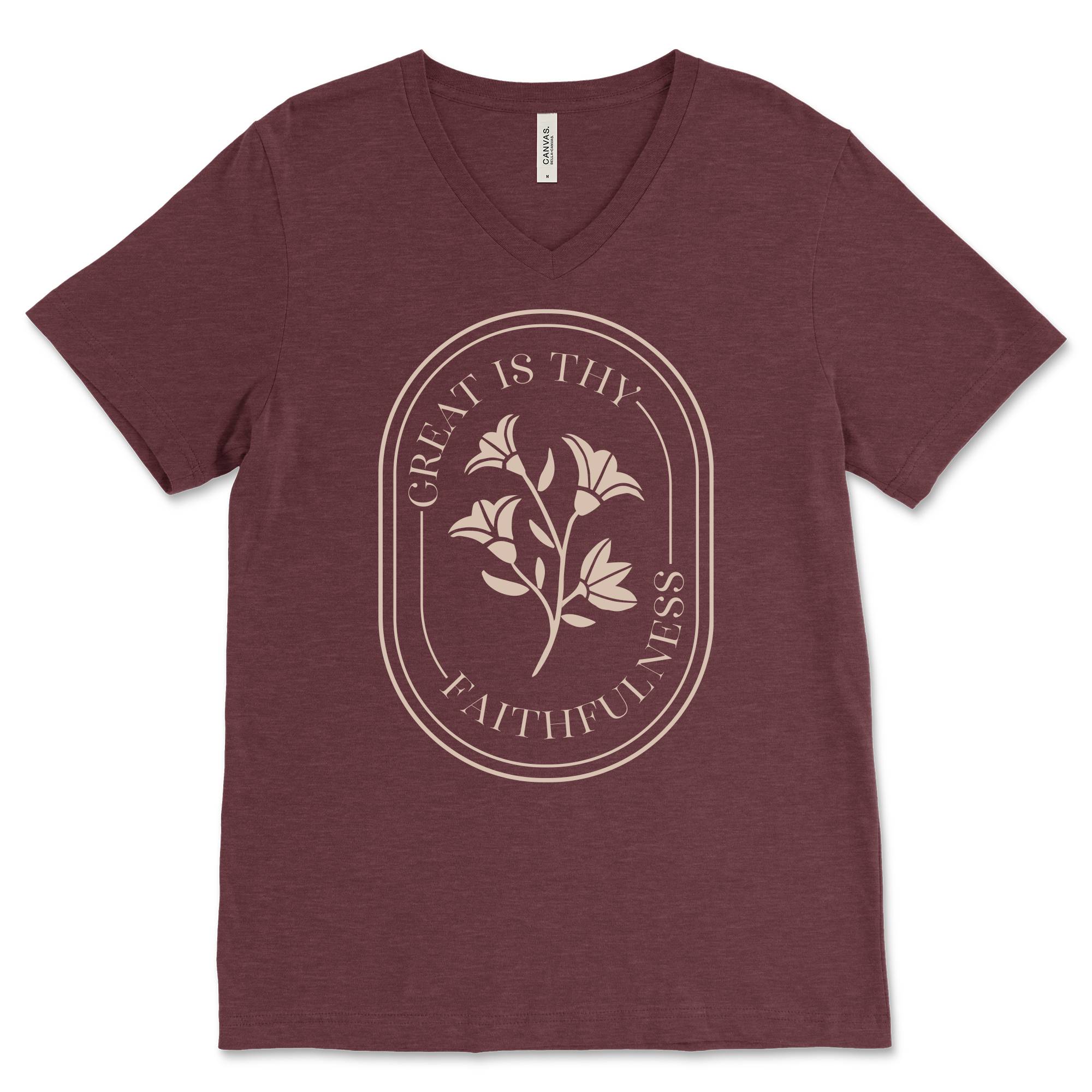 Great Is Thy Faithfulness V‐Neck Tee