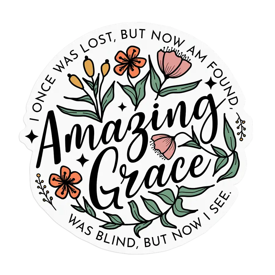 Amazing Grace Sticker #2
