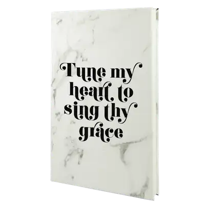 Tune My Heart Leatherette Hardcover Journal