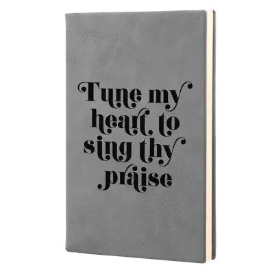 Tune My Heart Leatherette Hardcover Journal