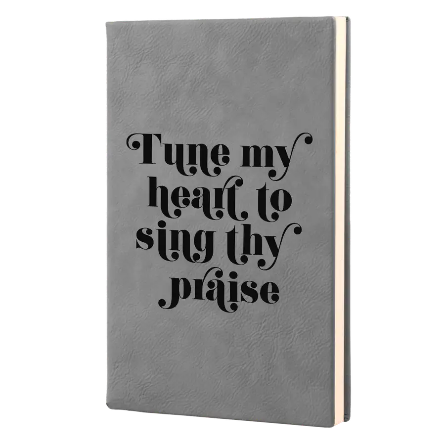 Tune My Heart Leatherette Hardcover Journal