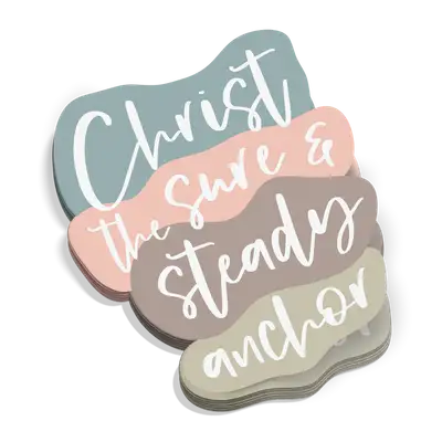 Christ The Sure And Steady Anchor Sticker